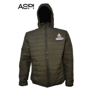 Casaca Verde en Taslán con Forro Polar