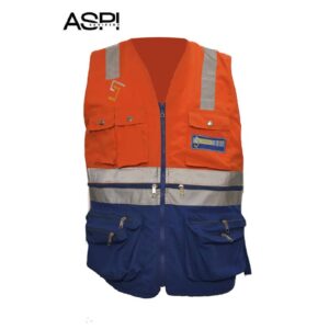 Chaleco a Dos Colores en Taslán con Forro Polar