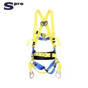 ARNÉS TIPO PARACAIDISTA 6 ANILLOS CON PROTECTOR LUMBAR